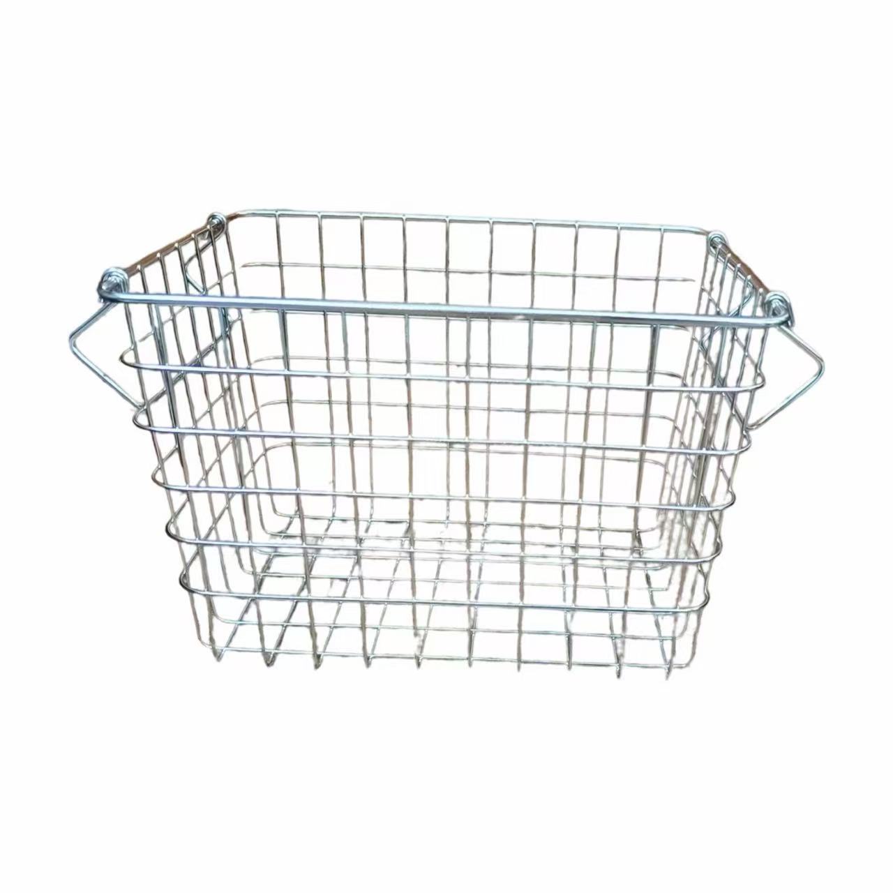 Cesta de armazenamento de fio de ferro personalizada de aço inoxidável 201